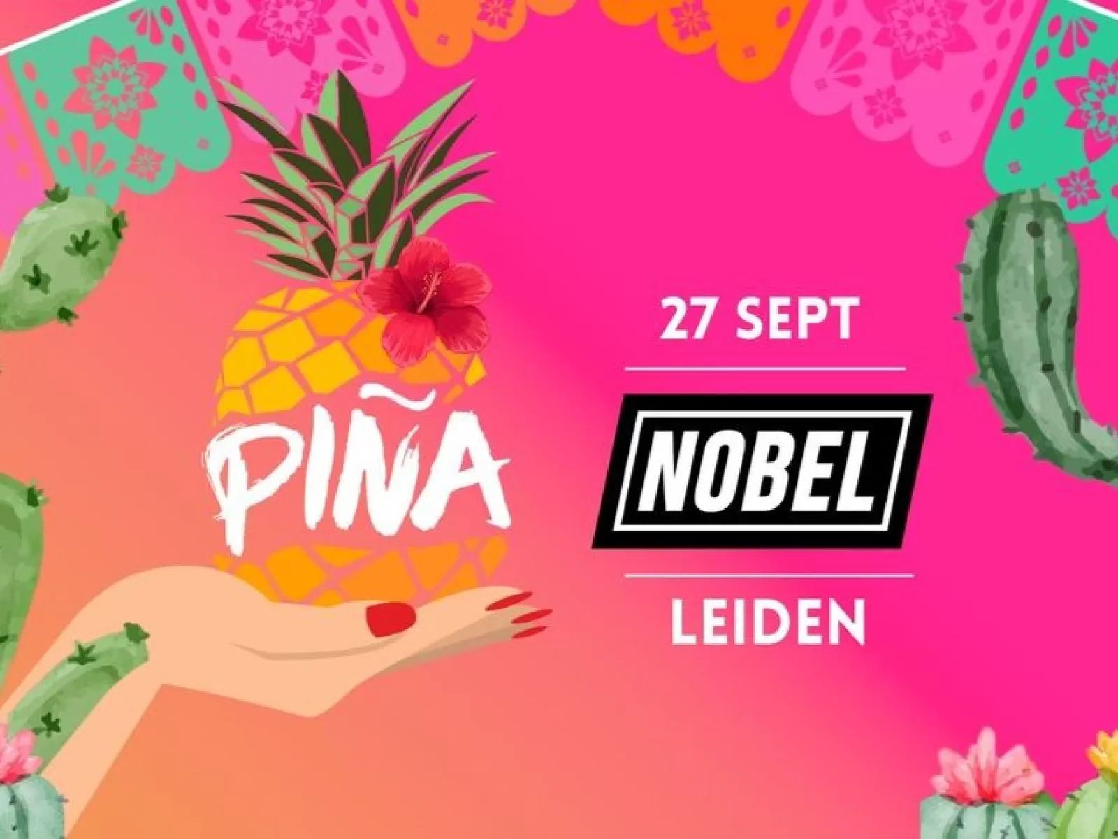 PIÑA reggaeton, latin hits merengue, bachata, dembow, salsa, dancehall Nobel Leiden