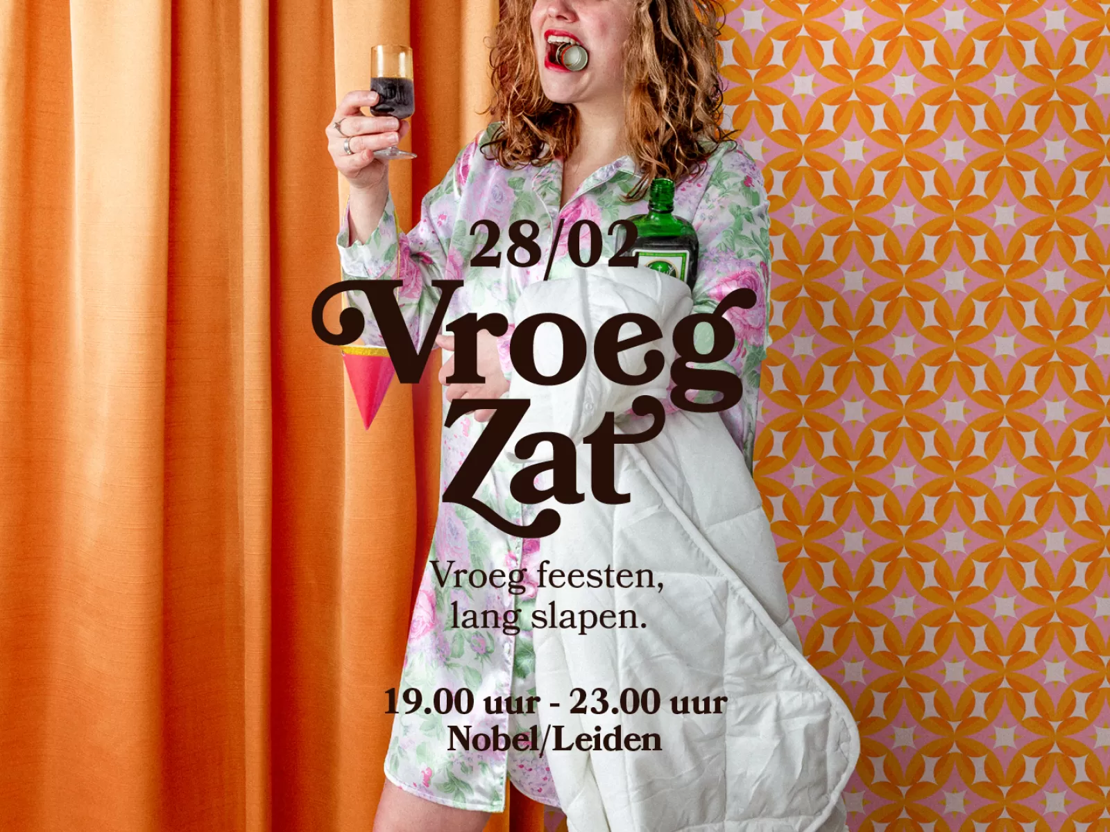 VroegZat vroeg feesten, lang slapen, hits clubavond ouderen Nobel Leiden