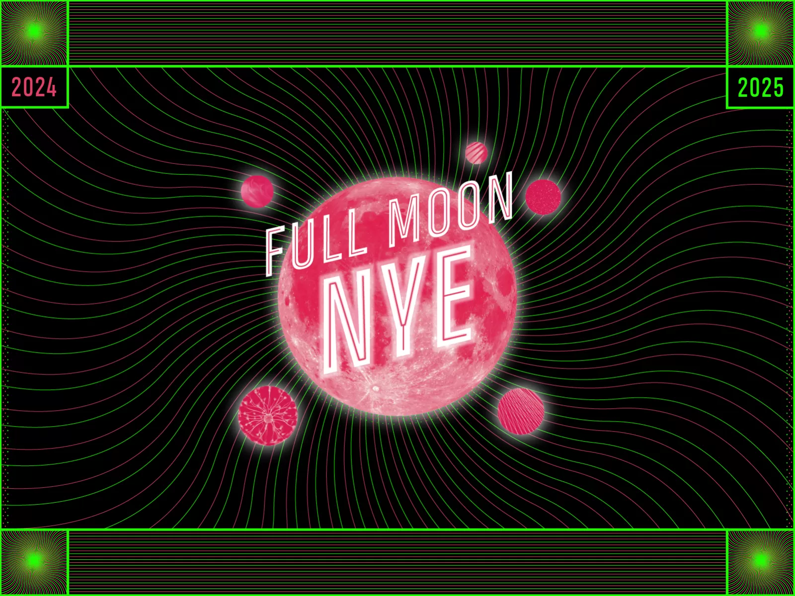 NYE new years eve oud en nieuw full moon party confetti buckets neon beste feest