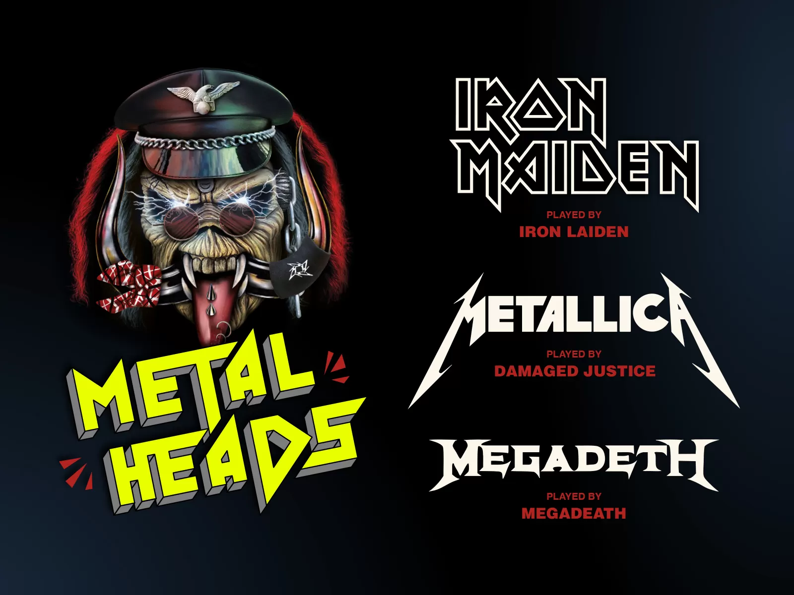 Metal Heads - Metallica Iron Maiden en Megatdeth tribute in de Nobel