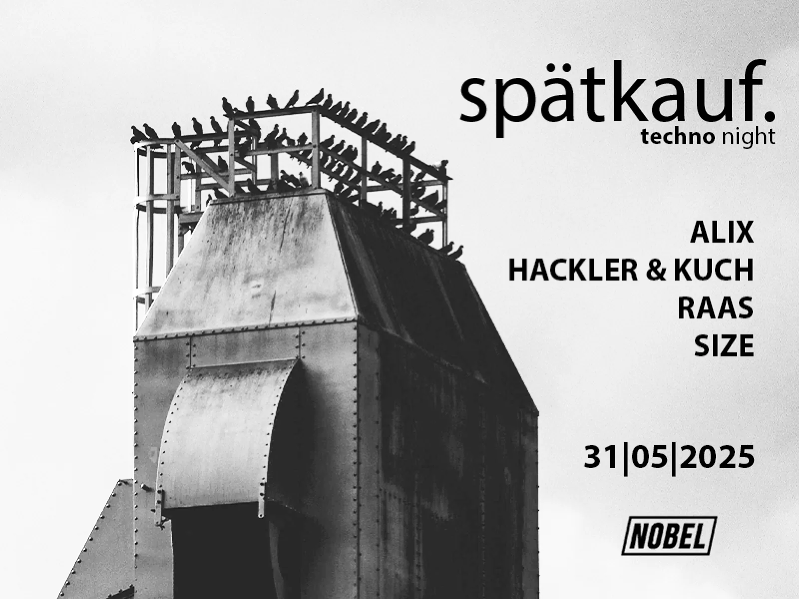 Spatkauf. - Techno in de Nobel Leiden