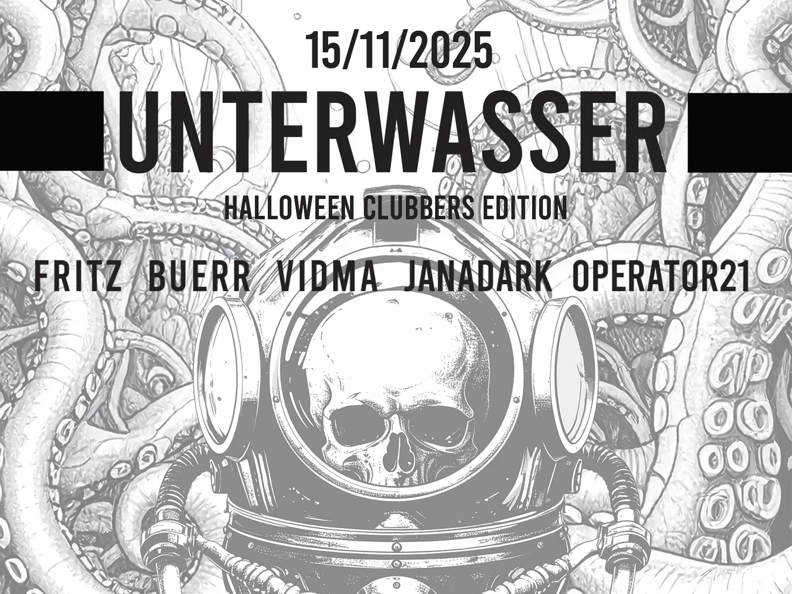 Unterwasser underground techno donker industrieel Nobel Leiden