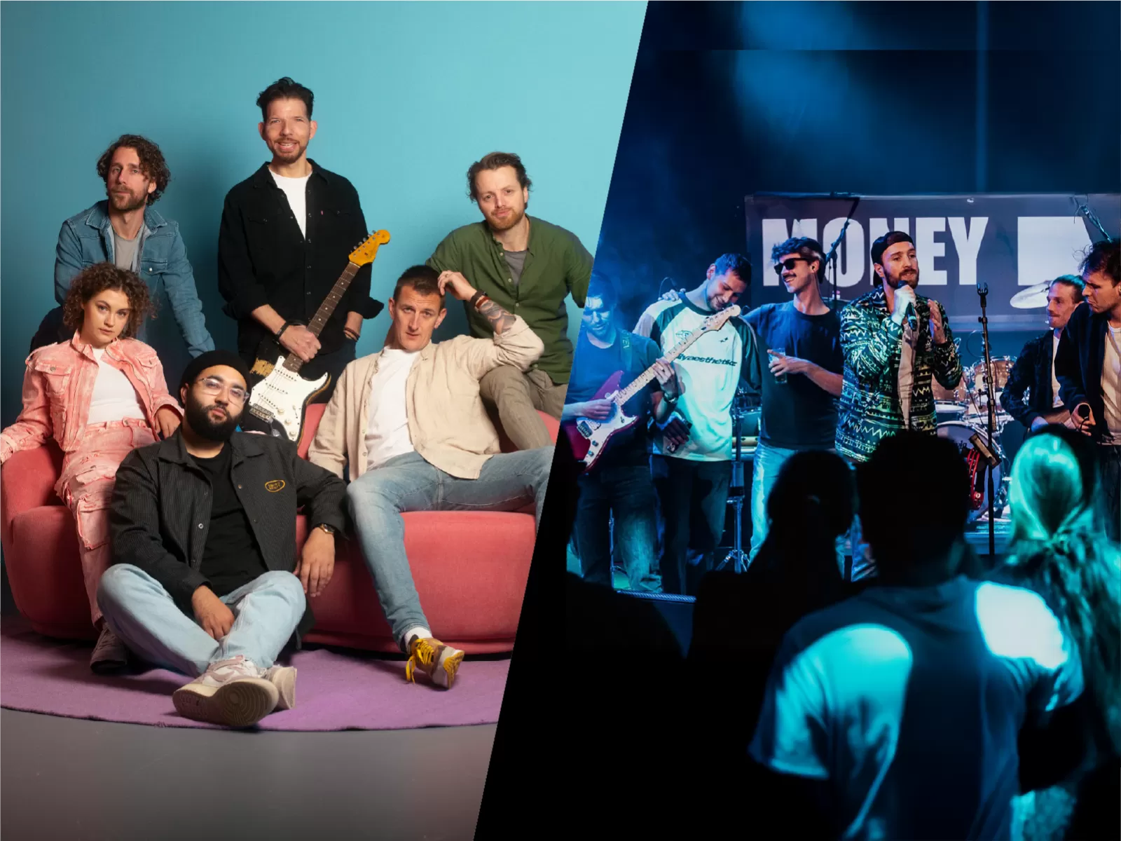 De Grote + Mark, Frank & Money move groove tour