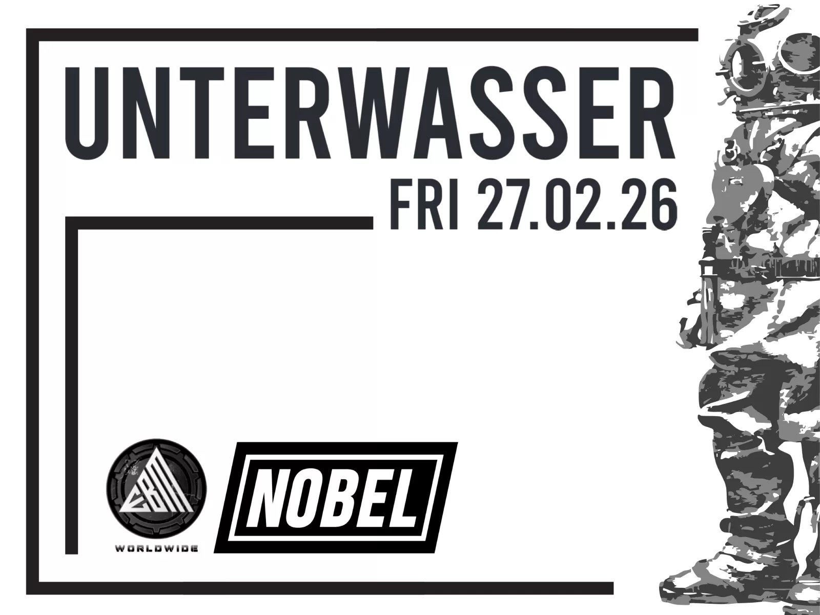 Unterwasser electronic clubnacht Nobel Leiden 