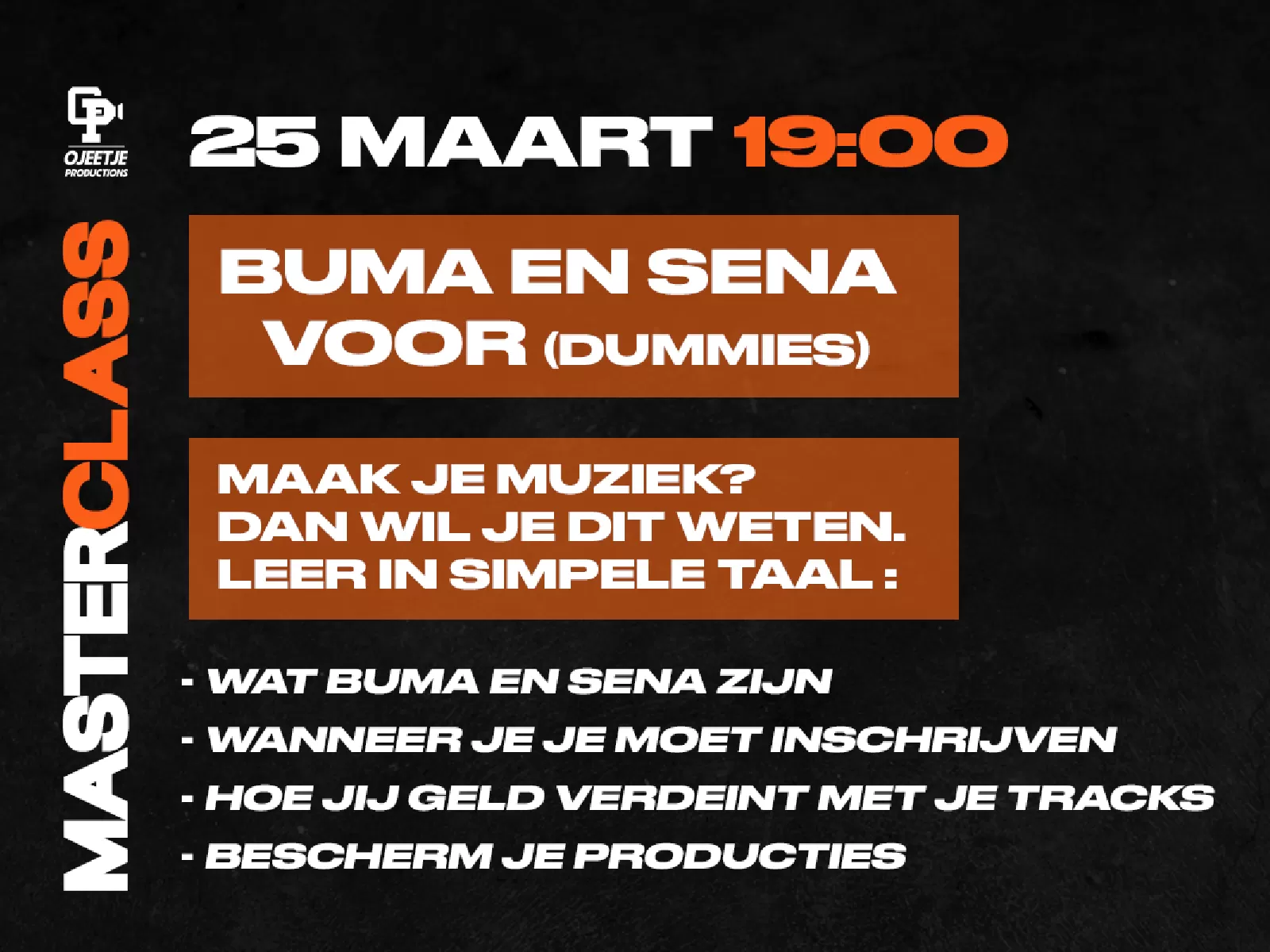 Masterclass Buma Sena 