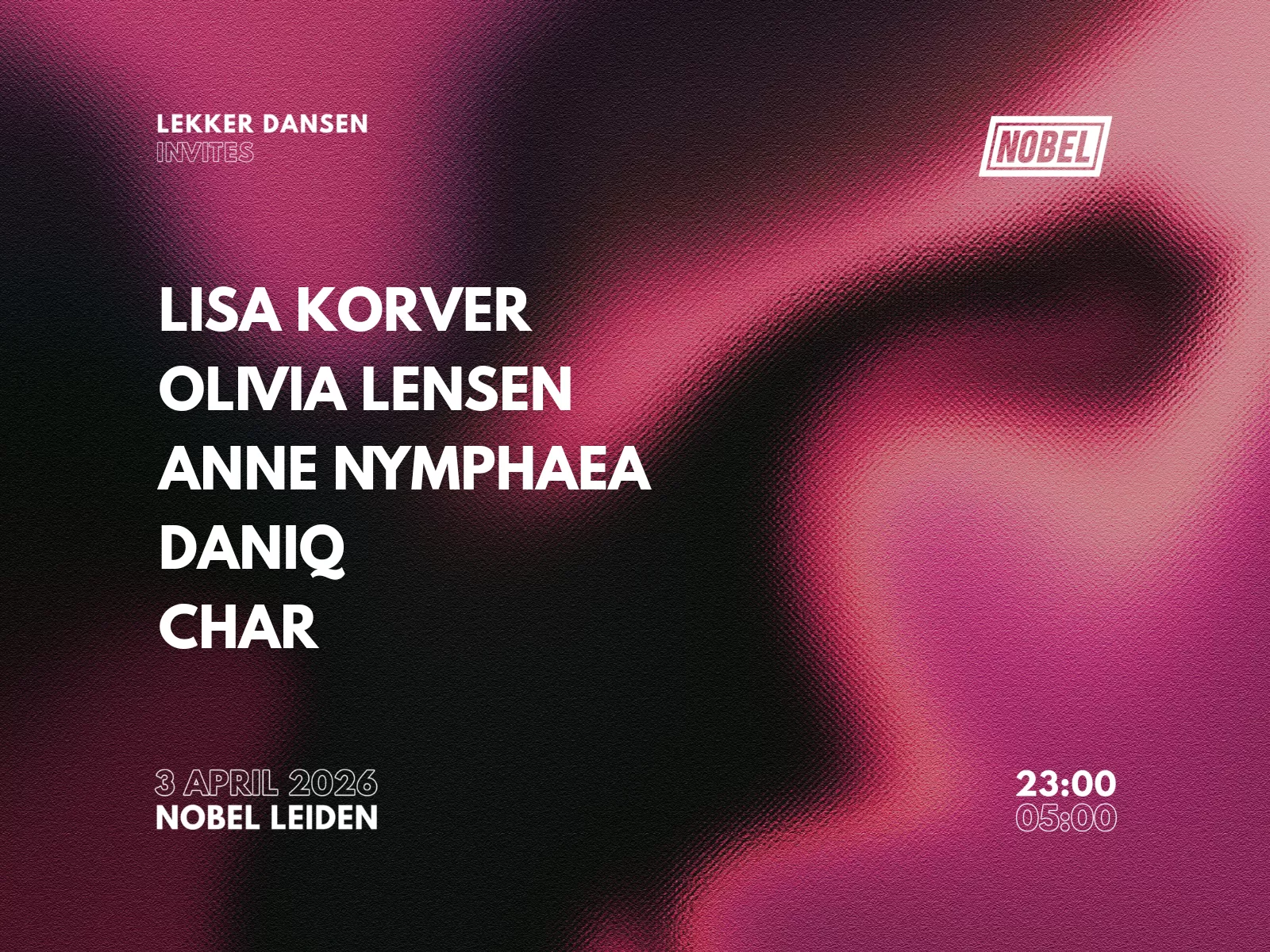 Lekker Dansen - House in Nobel Leiden - All-female line-up