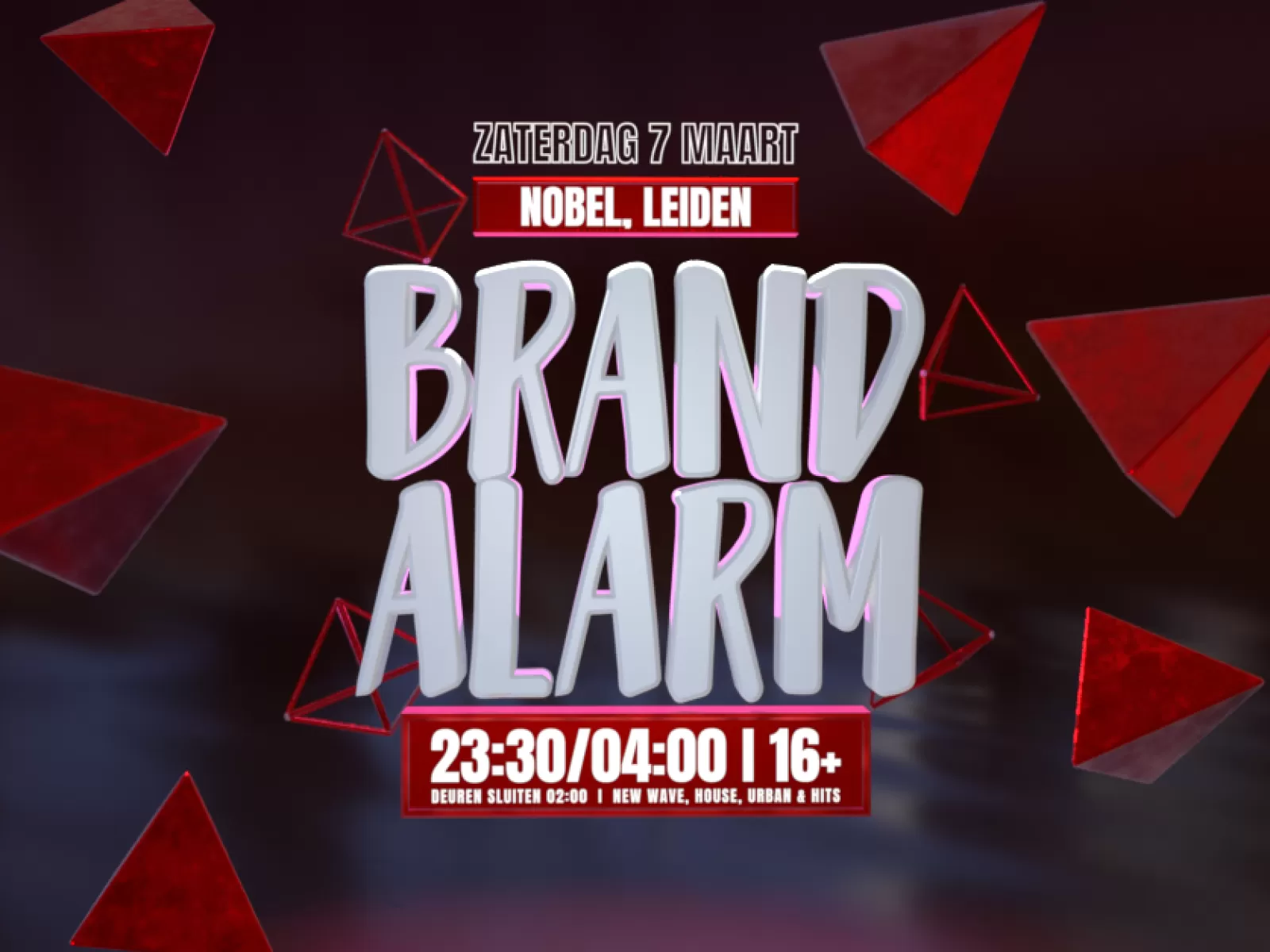 Brandalarm 16+ in Nobel Leiden