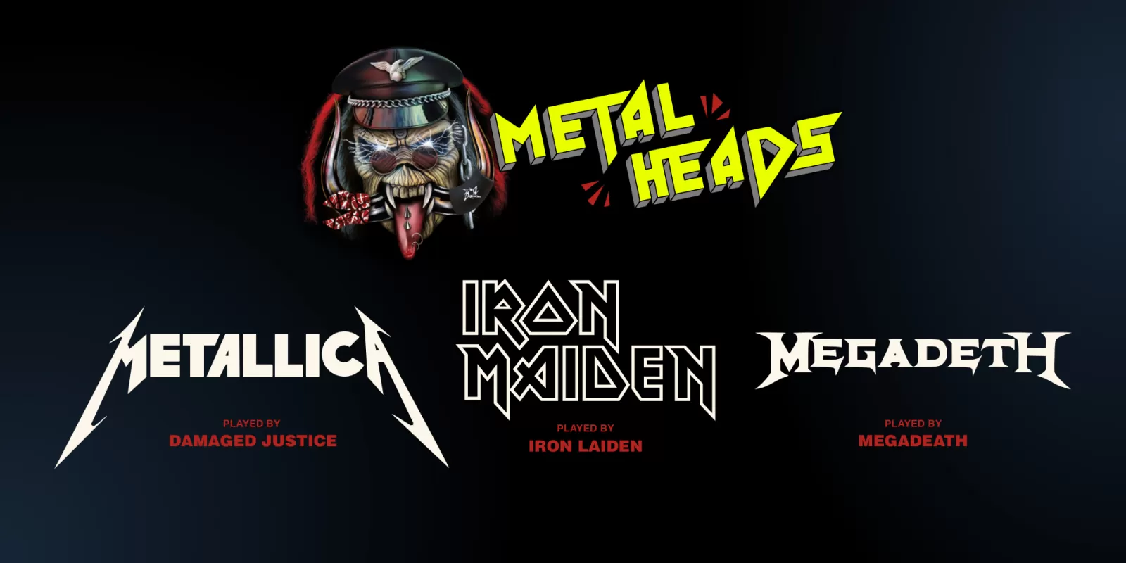 Metal Heads - Metallica Iron Maiden en Megatdeth tribute in de Nobel