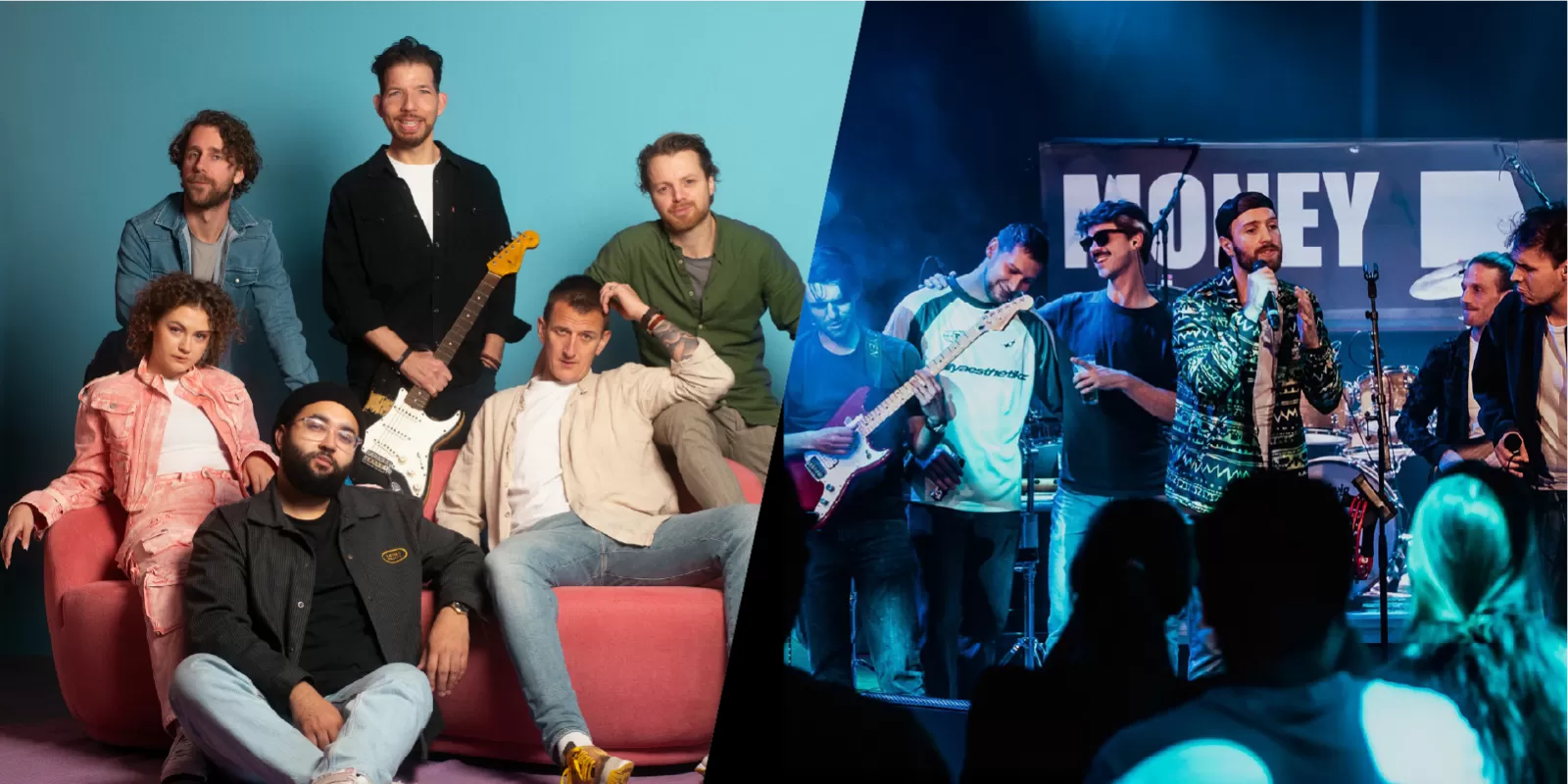 De Grote + Mark, Frank & Money move groove tour