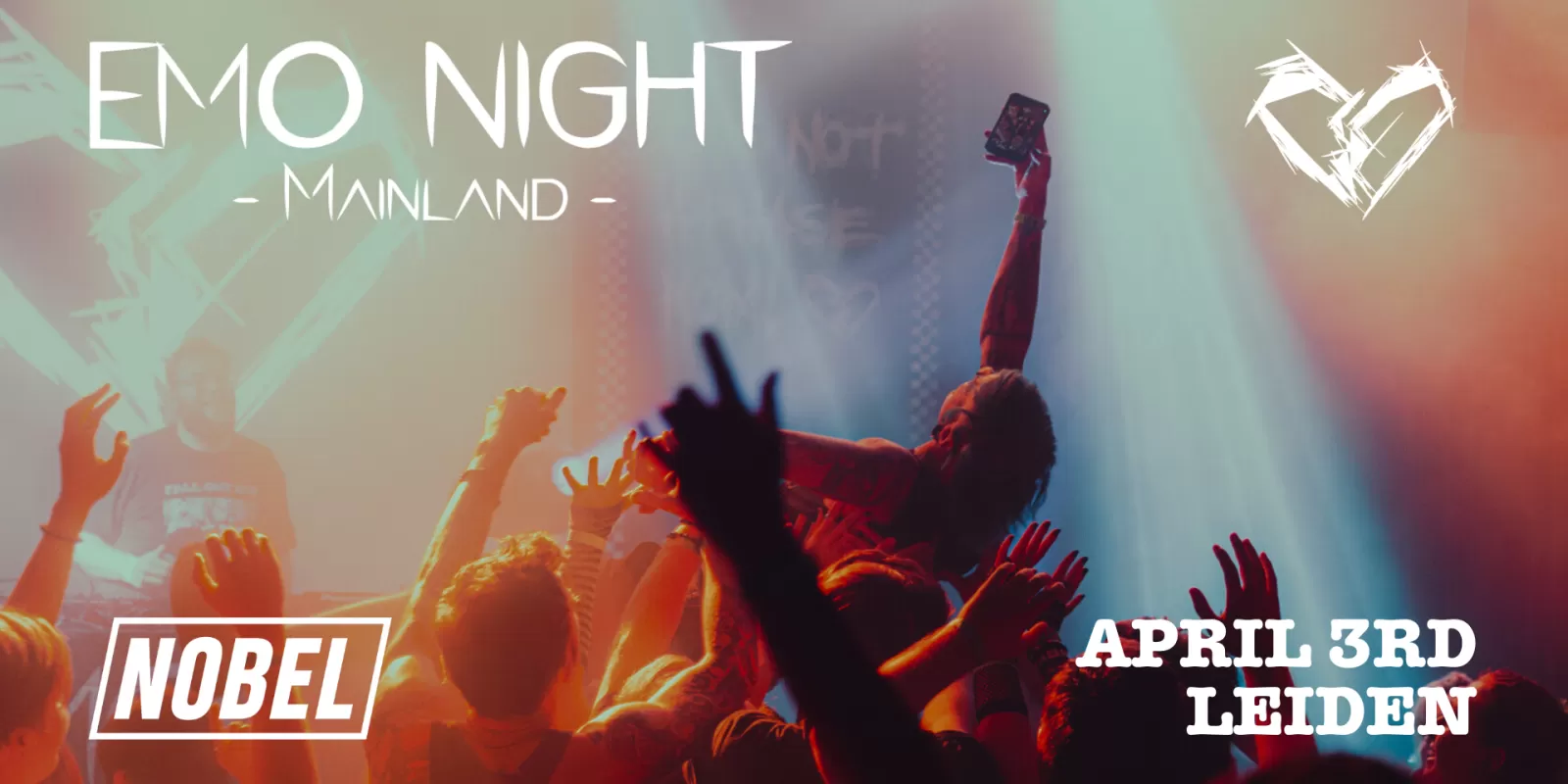 Emo Night Mainland in Nobel Leiden - emo, punkrock metalcore party