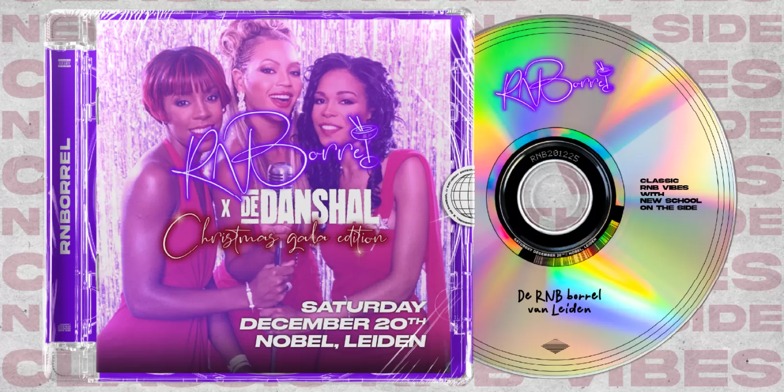 RNBorrel R&B dancehall De Danshal borrel Leiden uitgaan Nobel club