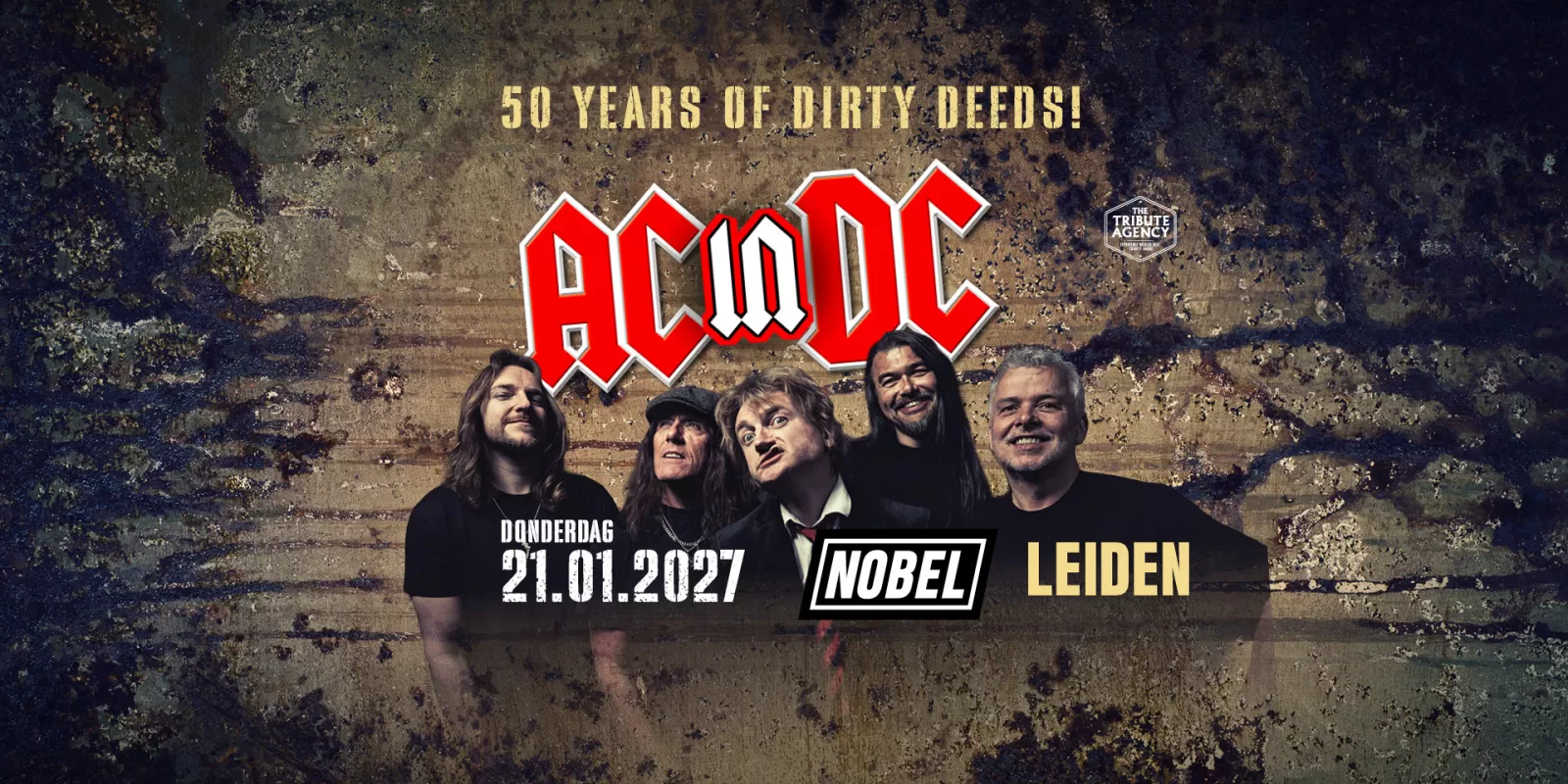 ACinDC ACDC tribute Dirty Deeds rock band live Nobel Leiden