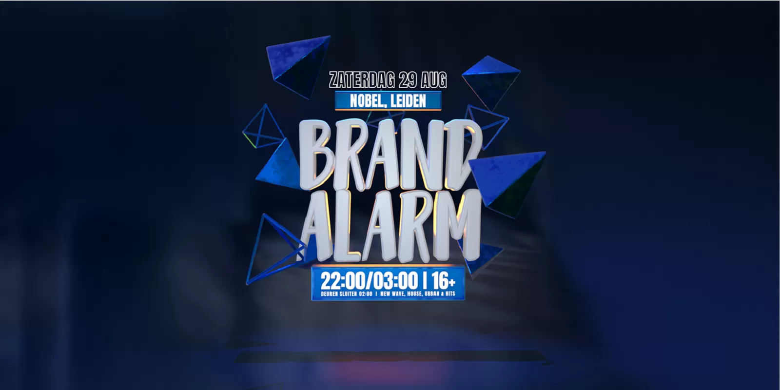 brandalarm 16+ feest dans dance club hits student jongeren