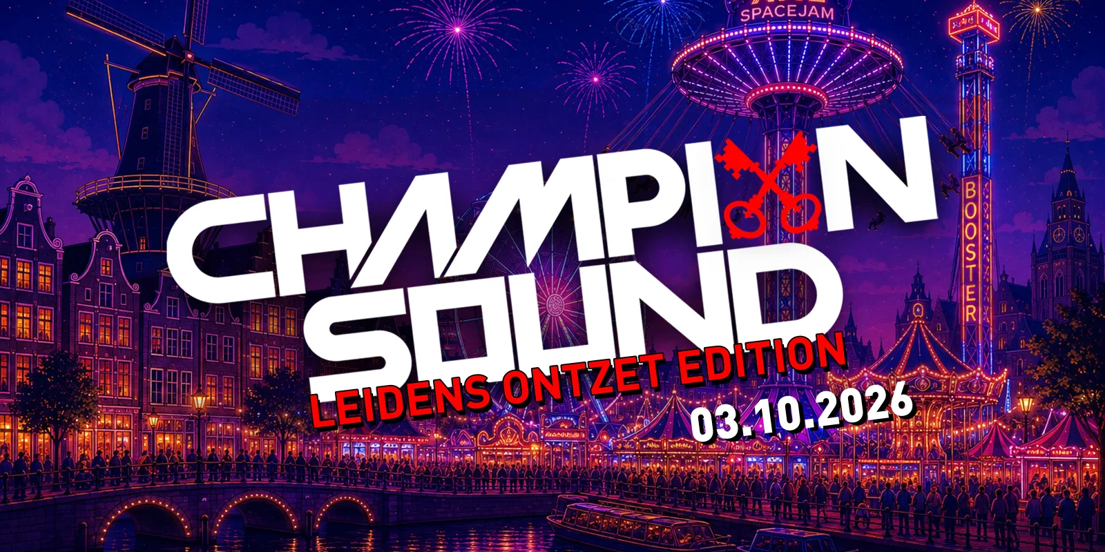 Champion Sound - Drum & Bass tijdens Leidens ontzet op 3 oktober in Nobel.